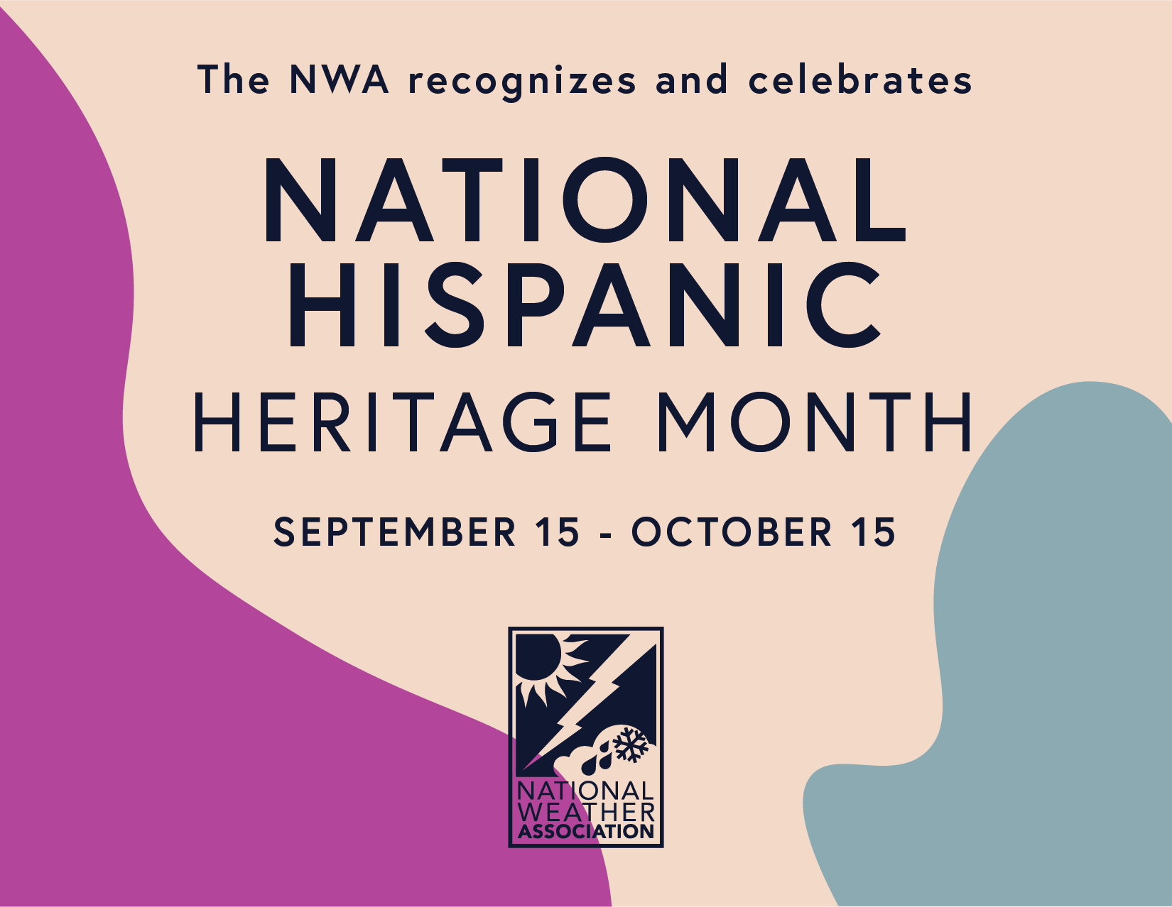 National Hispanic heritage month. september 15 through october 15