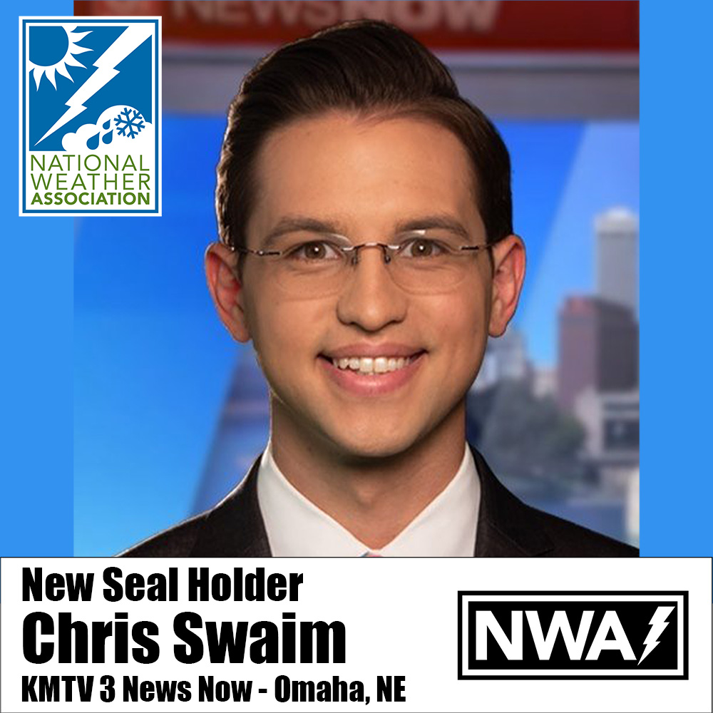 New Seal Holder Chris Swaim KMTV 3 News Now, Omaha Nebraska.