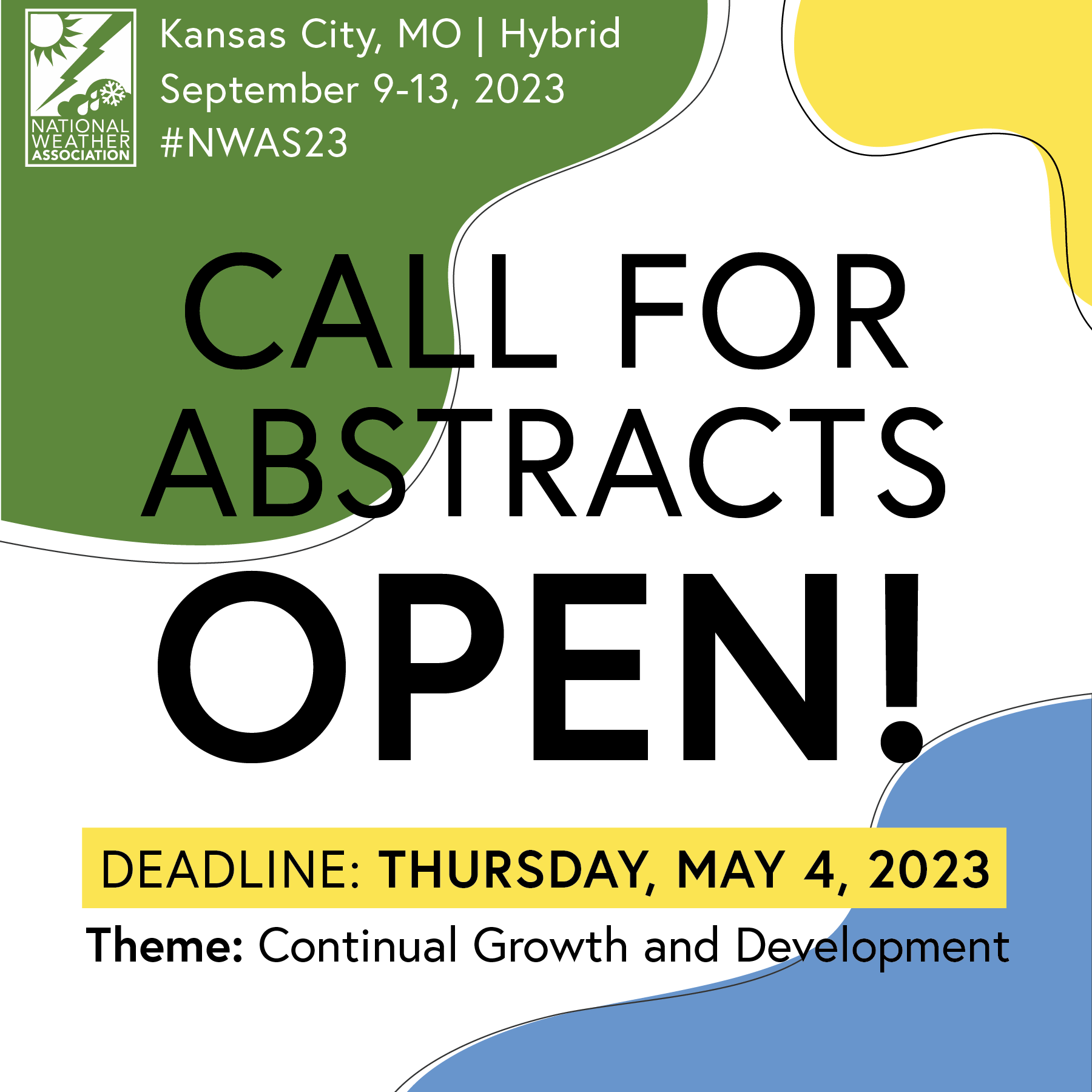 Call for Abstracts Open! Deadline is Thursday May 4, 2023. Theme is Continual Growth and Development. 