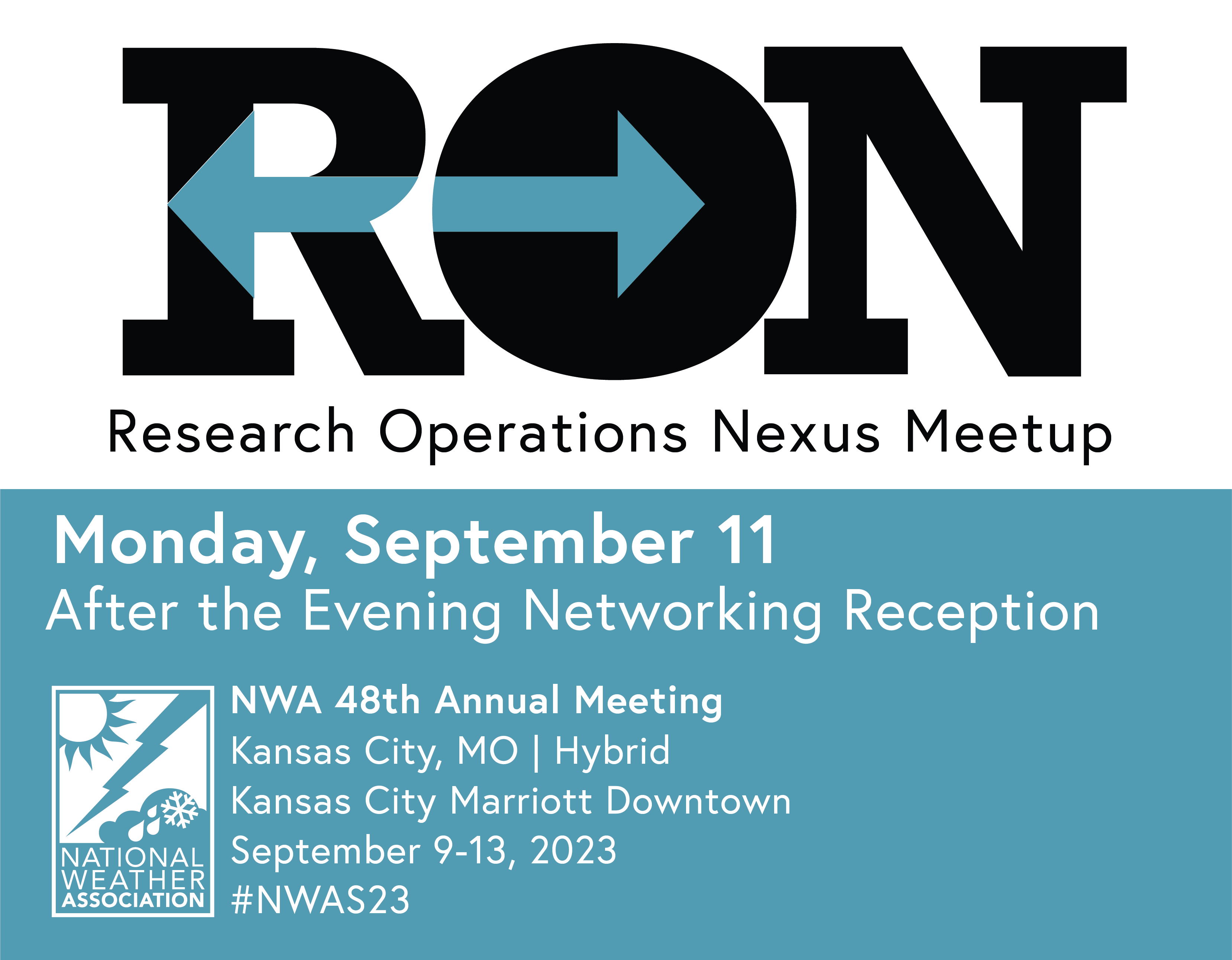 the research operations nexus meetup will take place Monday, september 22 After the Evening Networking Reception. 