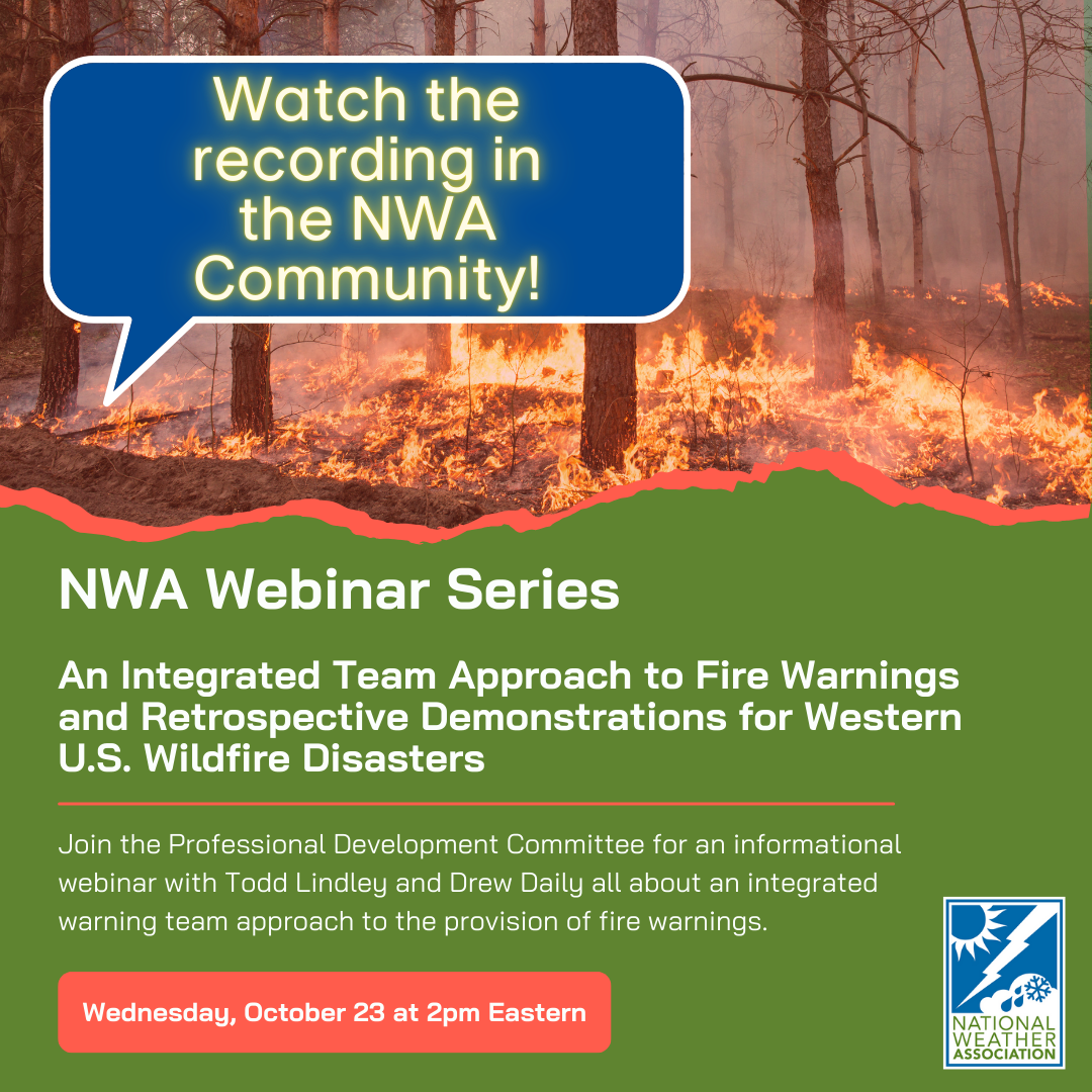 Wildfire image announcing the October 23 webinar recording is now available.