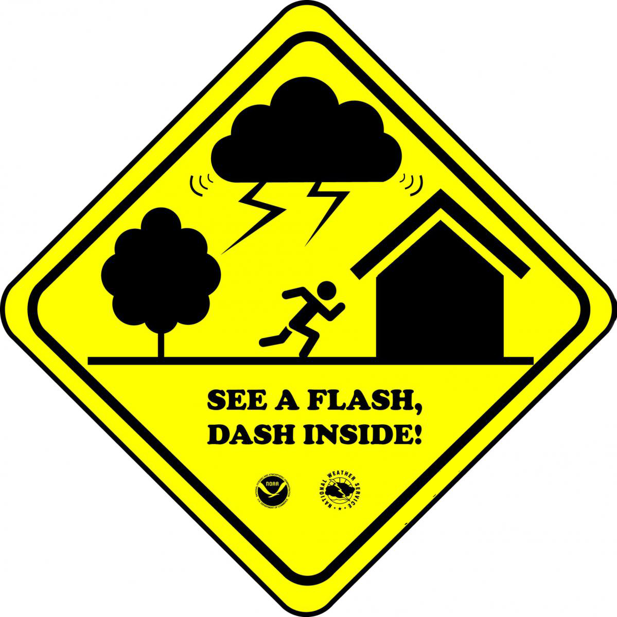 See a Flash Make a Dash Lightning Safety