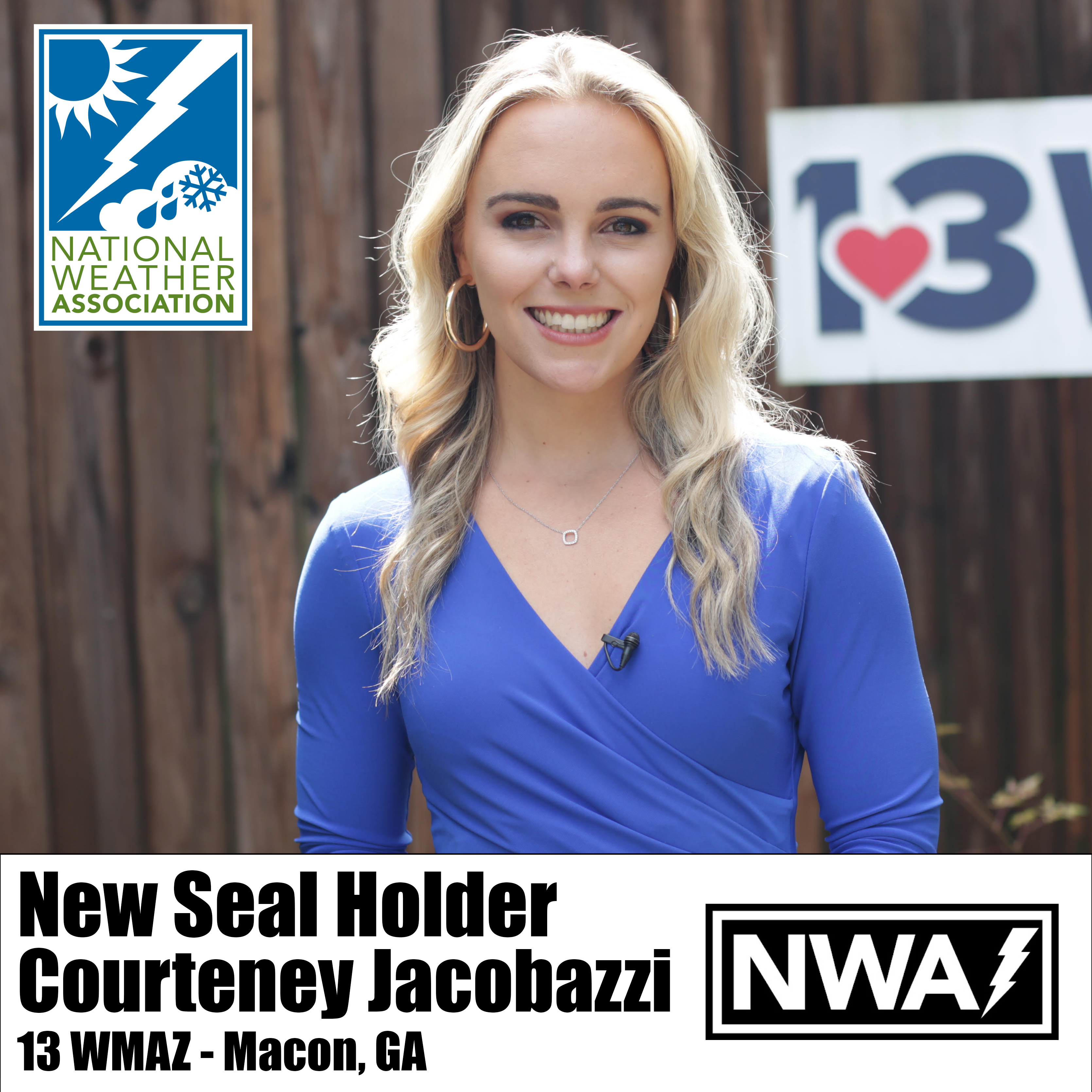 NWA Seal Holder Courteney Jacobazzi